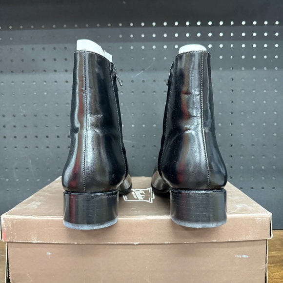 New W/ Box! Men's Florsheim Duke Black Leather Classic Zipper Boot Size 11 - Picture 4 of 5